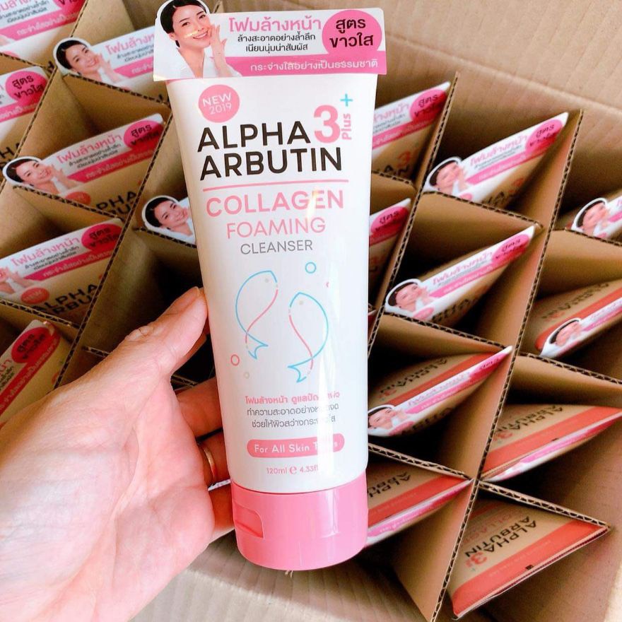 Sữa Rửa Mặt Alpha Arbutin Dưỡng Trắng Da Foaming Cleanser Phù Hợp Với Mọi Loại Da