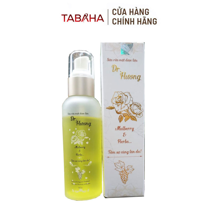 Sữa rửa mặt Dr Hương Thanh Mộc Hương 120ml từ dược liệu thiên nhiên dâu tằm cây phỉ cam thảo