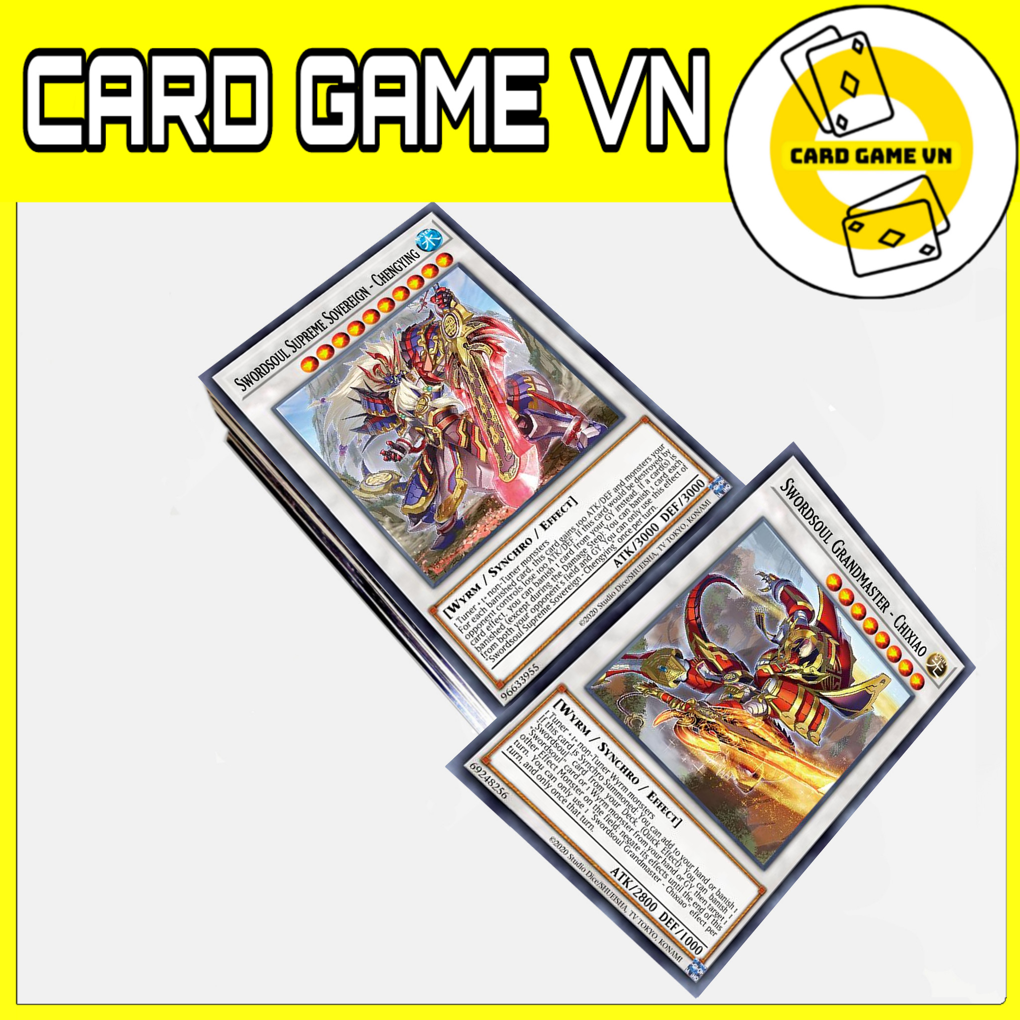 Bài yugioh - bộ 54 lá swordsoul deck - card game vn