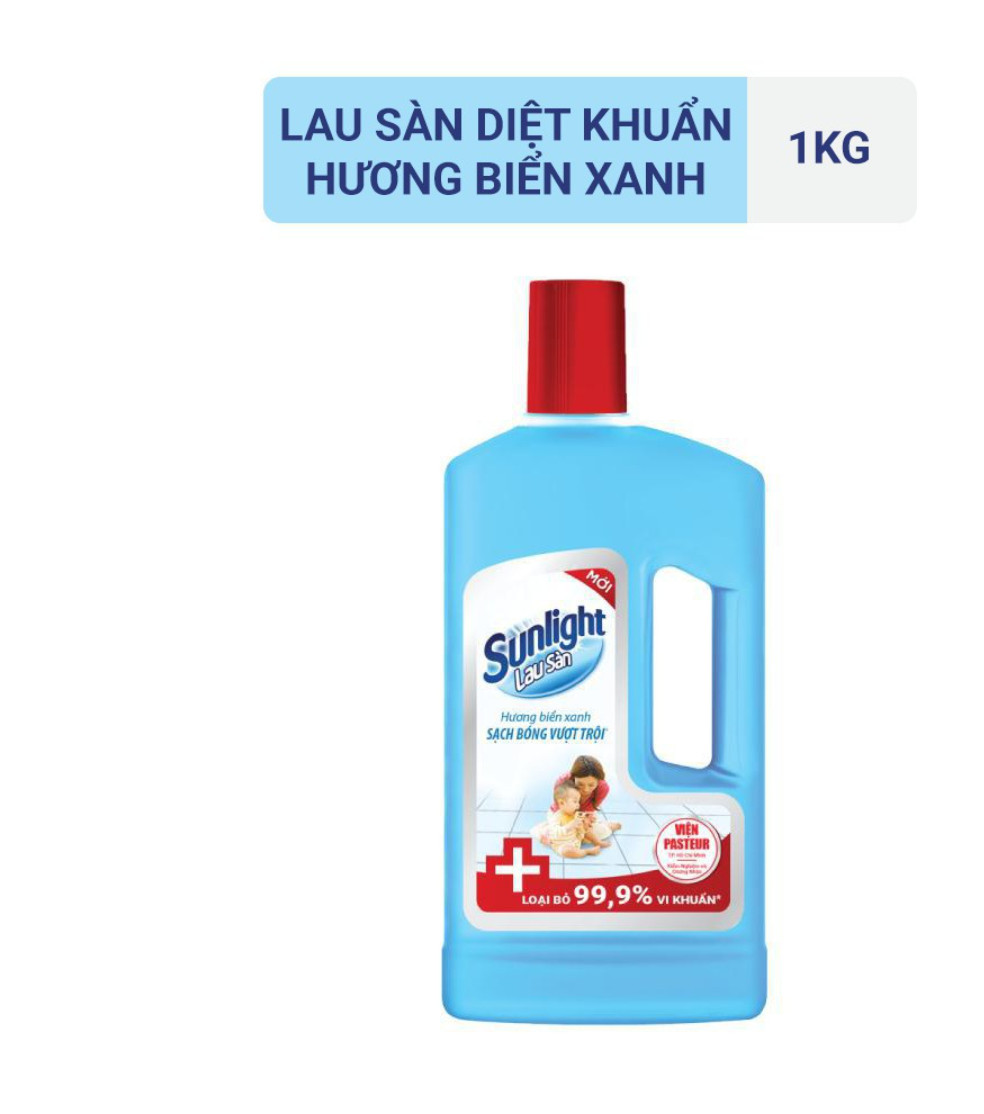 (Giao hỏa tốc) Nước lau sàn sunlight hương Biển Xanh 1 lít (mua tại ptptshop)