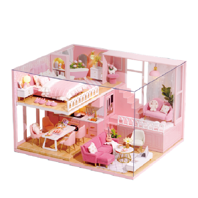 TẶNG KEO+MIKA CHE BỤI Dream House - Mô hình nhà búp bê DIY DOLL HOUSE -