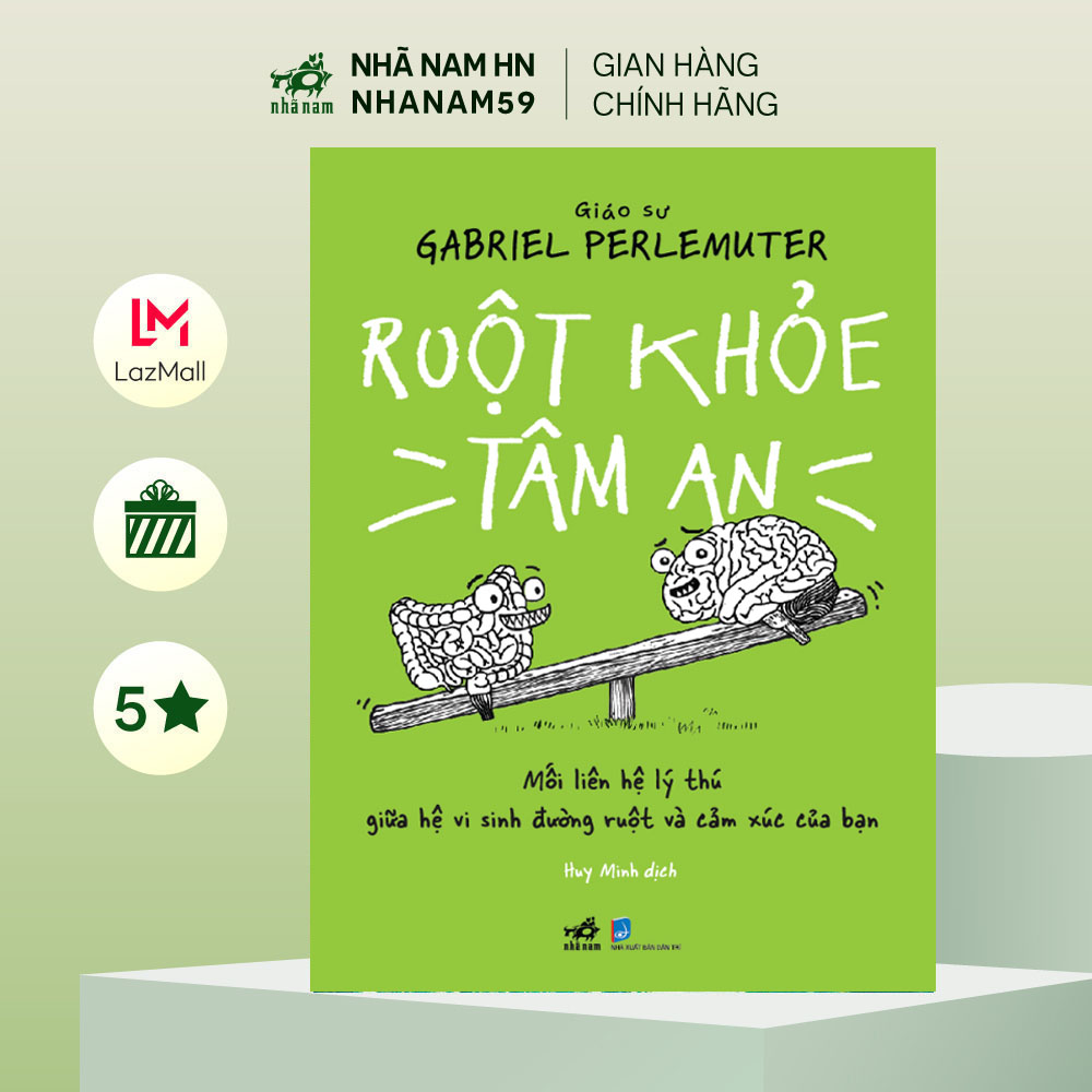 Sách - Ruột khỏe tâm an (Giáo sư Gabriel Perlemuter) (Nhã Nam)