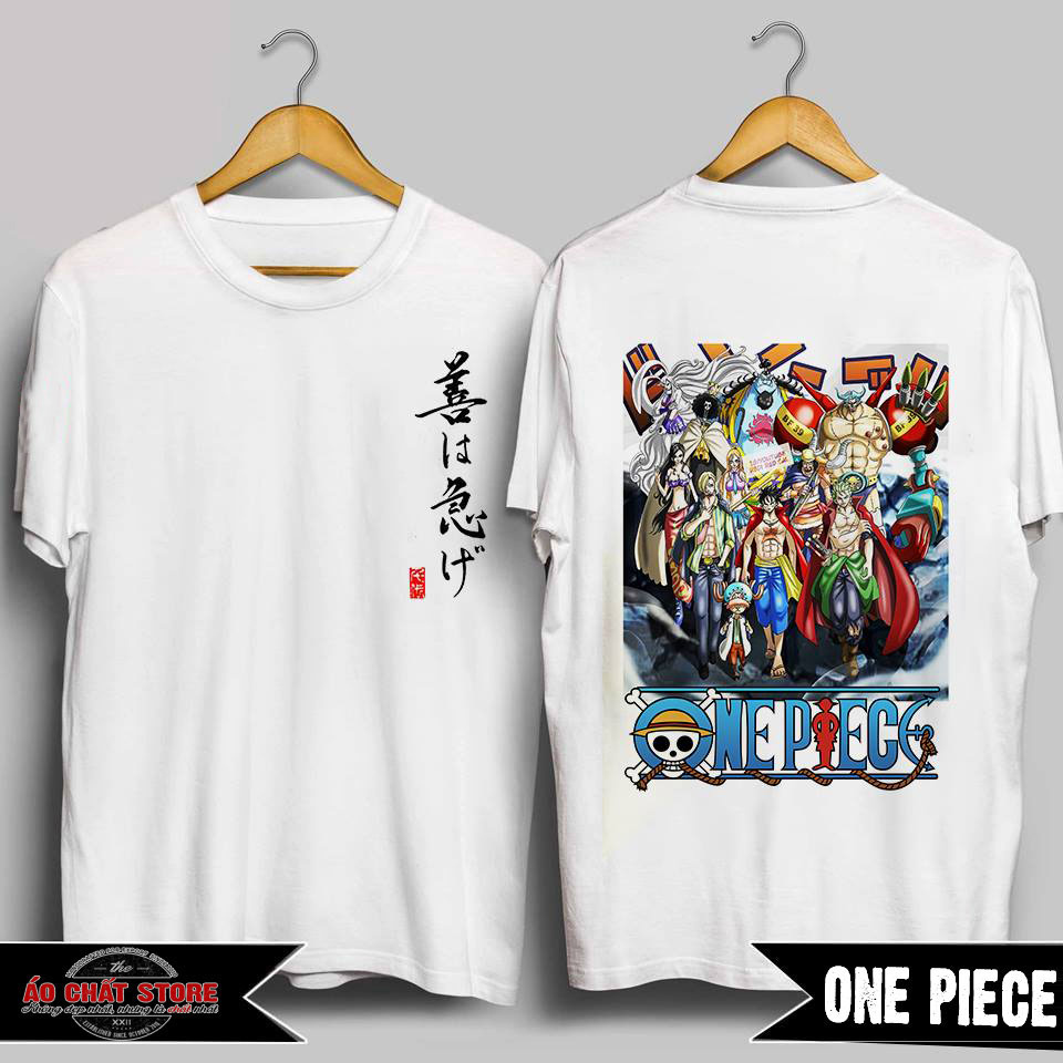 [HCM]ÁO THUN ONE PIECE LUFFY TEAM CAO CẤP | ÁO PHÔNG ĐẢO HẢI TẶC LUFFY MŨ RƠM ĐẸP OP17