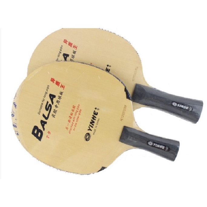 Cốt vợt bóng bàn 2 tốc độ yinhe balsa t9 chính hãng chuyên gai - cấu tạo 5 gỗ , 1 carbon - tặng 1 mặt gai thủ không lót