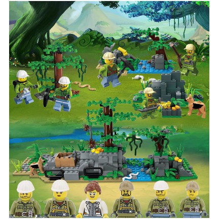 [Xả hàng tăng doanh số] Bộ đồ chơi Lego 6 in 1 giáo dục Đội khám phá địa chất