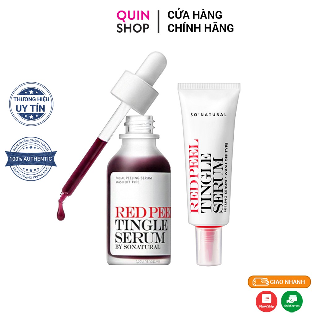 [HCM]Tinh Chất Tái Tạo Da SoNatural Red Peel Tingle Serum