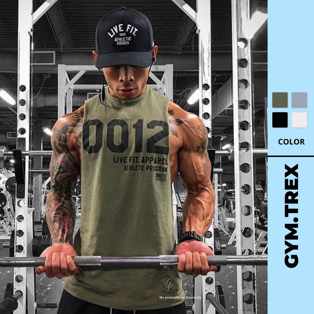 Áo ba lỗ tập gym nam lvft sp236, áo tanktop gym chất liệu cotton siêu thoáng gymtrex
