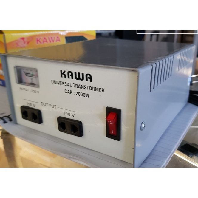 Ổn áp đổi nguồn kawa 2000w đổi điện 220 sang điện 110v và 100v[Hàng chính hãng]