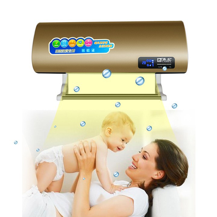 Máy sưởi treo tường Camel ZG-NSB-2000 có điều khiển + giá phơi - Quạt sưởi treo tường