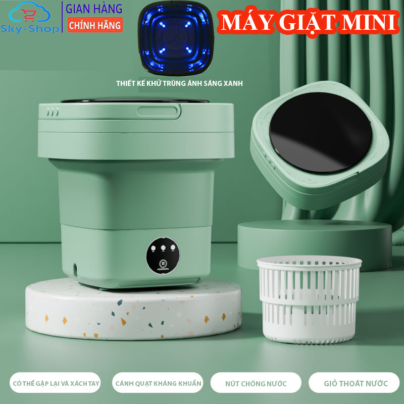 Máy Giặt Mini, Máy Giặt Gấp Gọn Mini Dành Cho Bé