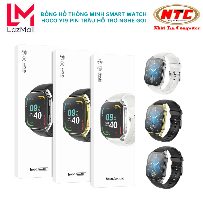 HoCo Y19 AMOLED smart watch smart watch support 10 days battery call