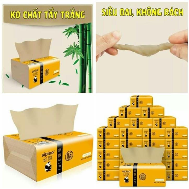 GIẤY ĂN GẤU TRÚC SIPIAO.Thùng 30 gói [300 tờ] (Sẵn Hàng, Buôn/Sỉ)