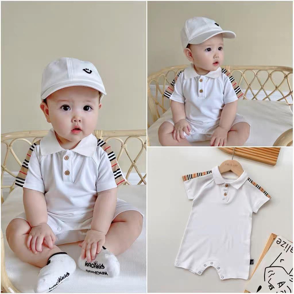 Bộ body ngắn tay bodysuit bộ đồ liền thân áo liền quần cho bé trai bé gái - mẫu công tử M05.01-1