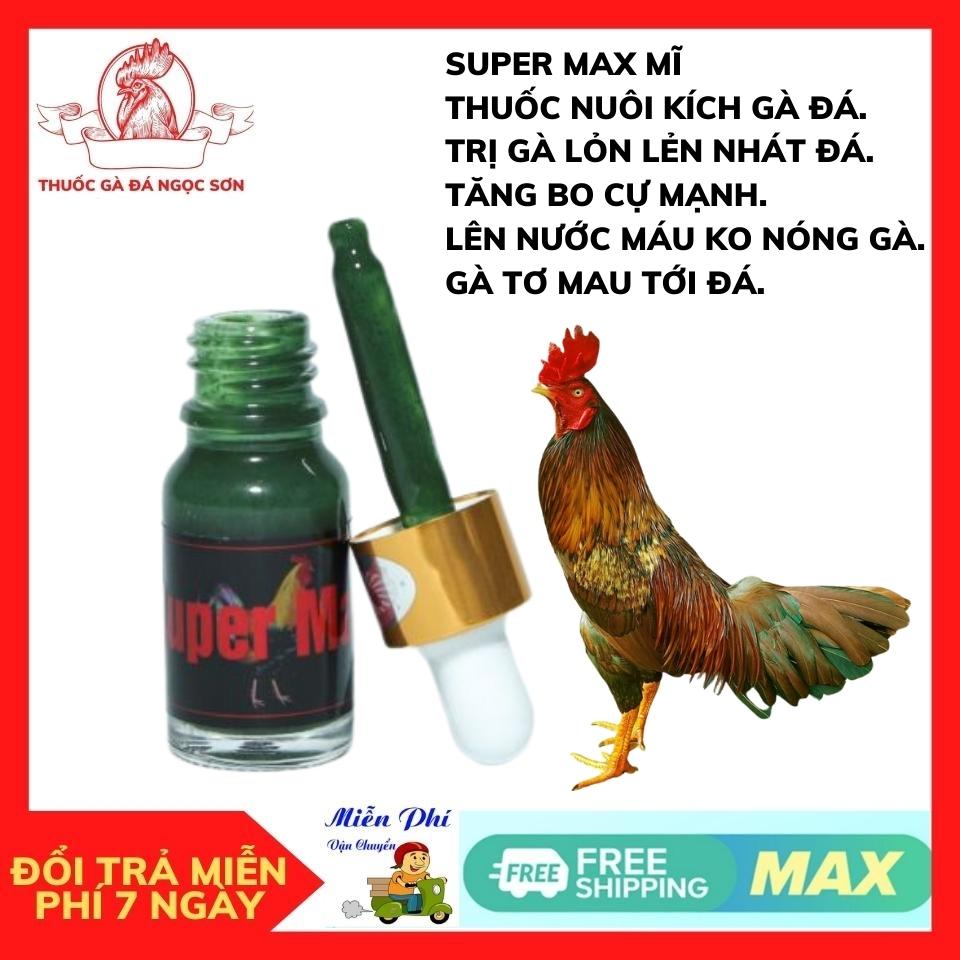 Super Max Nuôi Gà Đá Lỏn Lẻn,sản phẩm cho gà Cự Yếu Nhát Đá.Tăng Nước Máu gà tơ mau tới đá.Mượt Lông Không Nóng Gà.hỗ chợ gà Lỏn nhẻn.Mau Nạp Pin Mau Tới Đá.