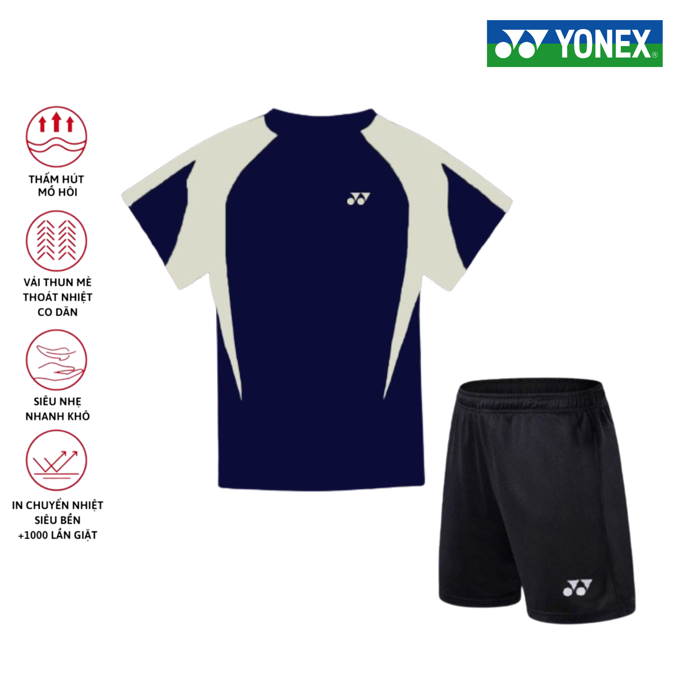 Áo cầu lông, quần cầu lông Yonex chuyên nghiệp mới nhất sử dụng tập luyện và thi đấu cầu lông A487