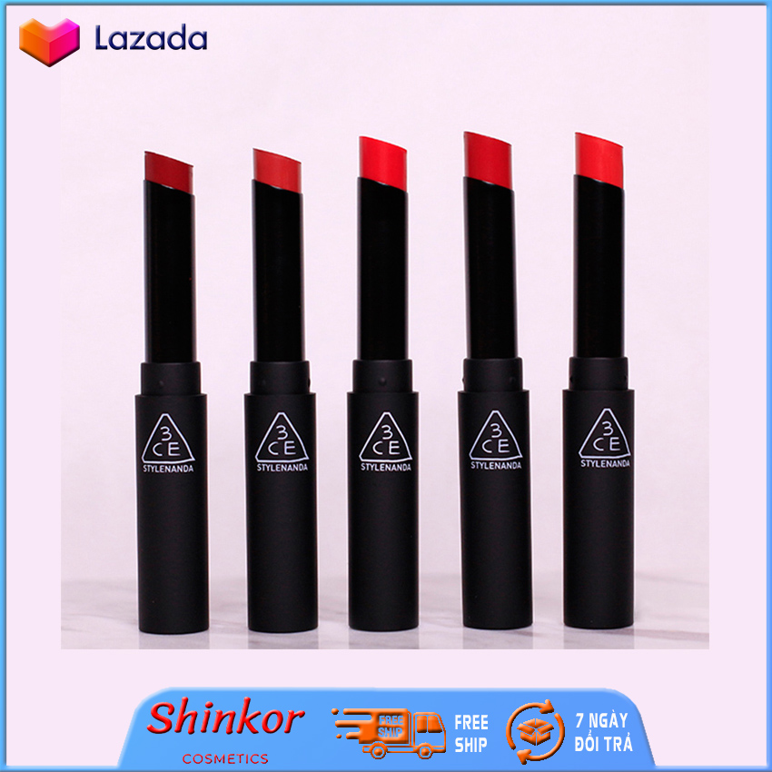 Son thỏi lì mịn như nhung 3ce slim velvet lip color shinkor