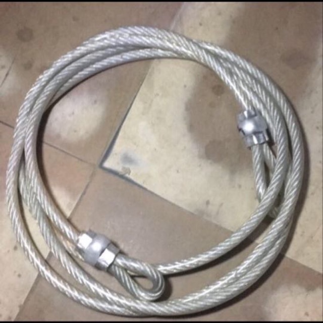 Cáp Khoá Xe Bọc Nhựa Phi 10 Dài 5M