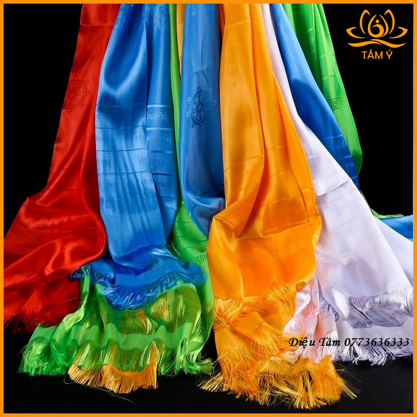 Khăn Ban Phước Khăn Khata Loại Mỏng