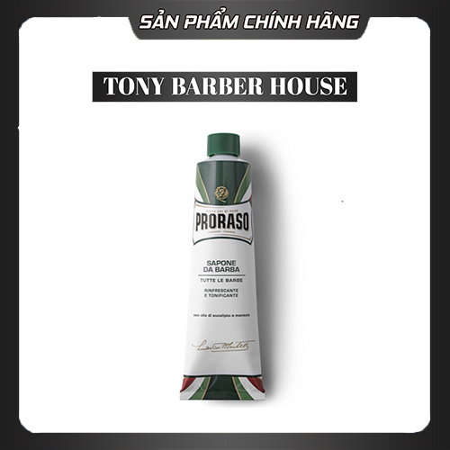 Kem cạo râu proraso shave cream menthol & eucalyptus