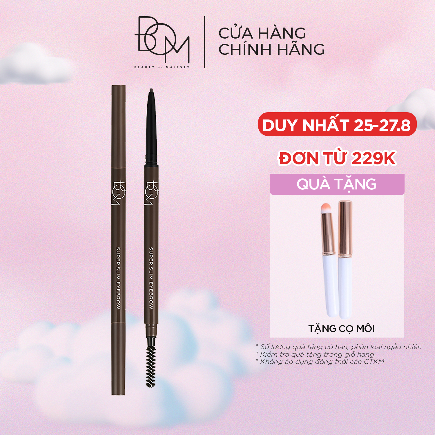 Chì kẻ chân mày bom super slim eyebrow 0,1g