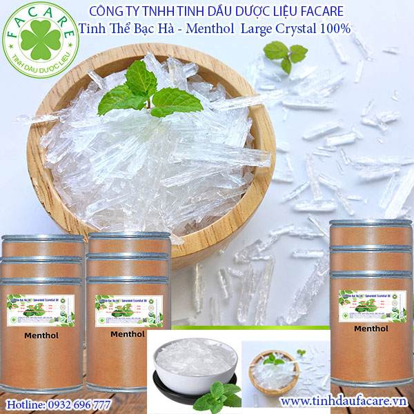 Tinh Thể Bạc Hà - Menthol Large Crystal 100gr/500gr/1000gr
