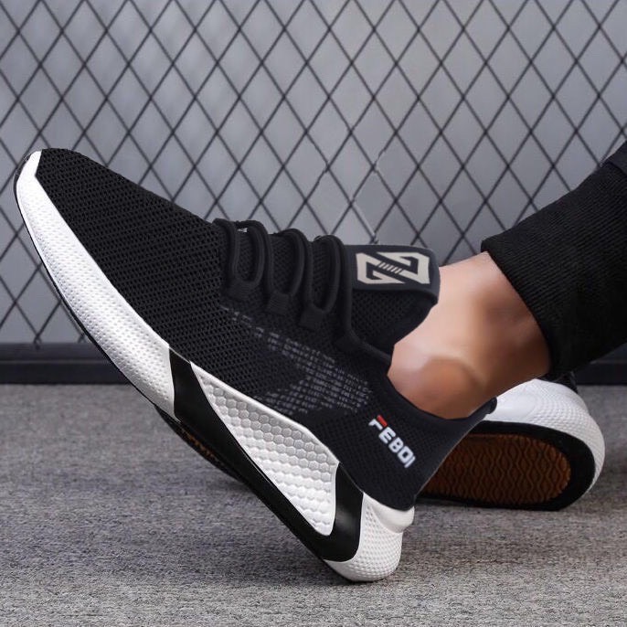 ( Có 2 Màu ) Giày nam thể thao sườn chữ XFC , Giày sneaker nam vải thoáng khí mẫu 2021 6