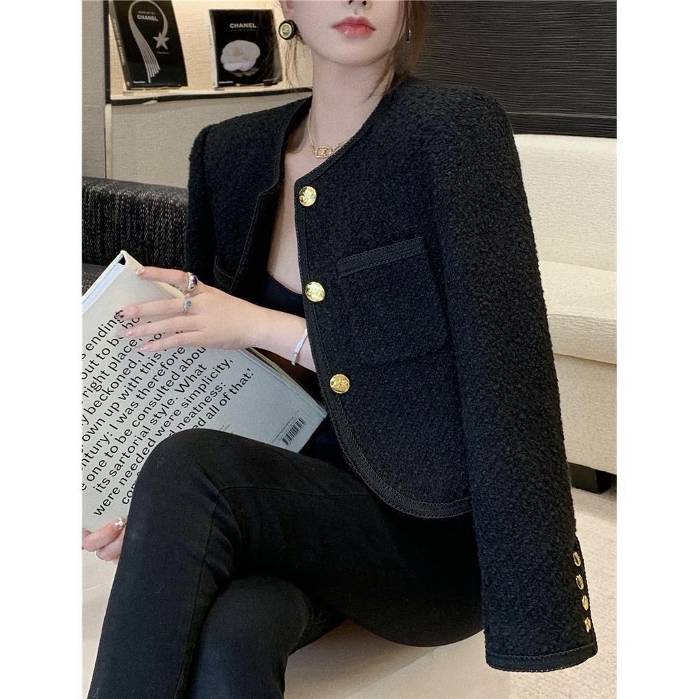 Áo dạ tweed dáng ngắn áo khoác dạ siêu sang chảnh có bigsize