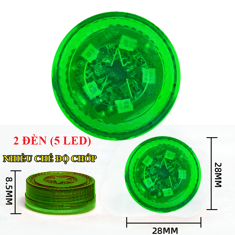Bộ 2 đèn led nhấp nháy nhiều chế độ cảnh báo xe đi sau khi cửa xe hơi ô tô