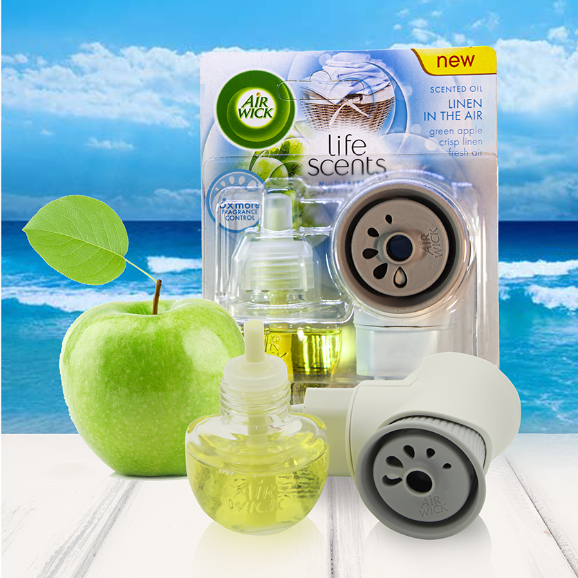 Bộ khuếch tán tinh dầu tự động air wick linen in the air 19ml .tinh dầu thơm phòng – hương táo xanh. tinh dầu nhập khẩu châu âu.tinh dầu khử mùi.phụ kiện làm thơm phòng
