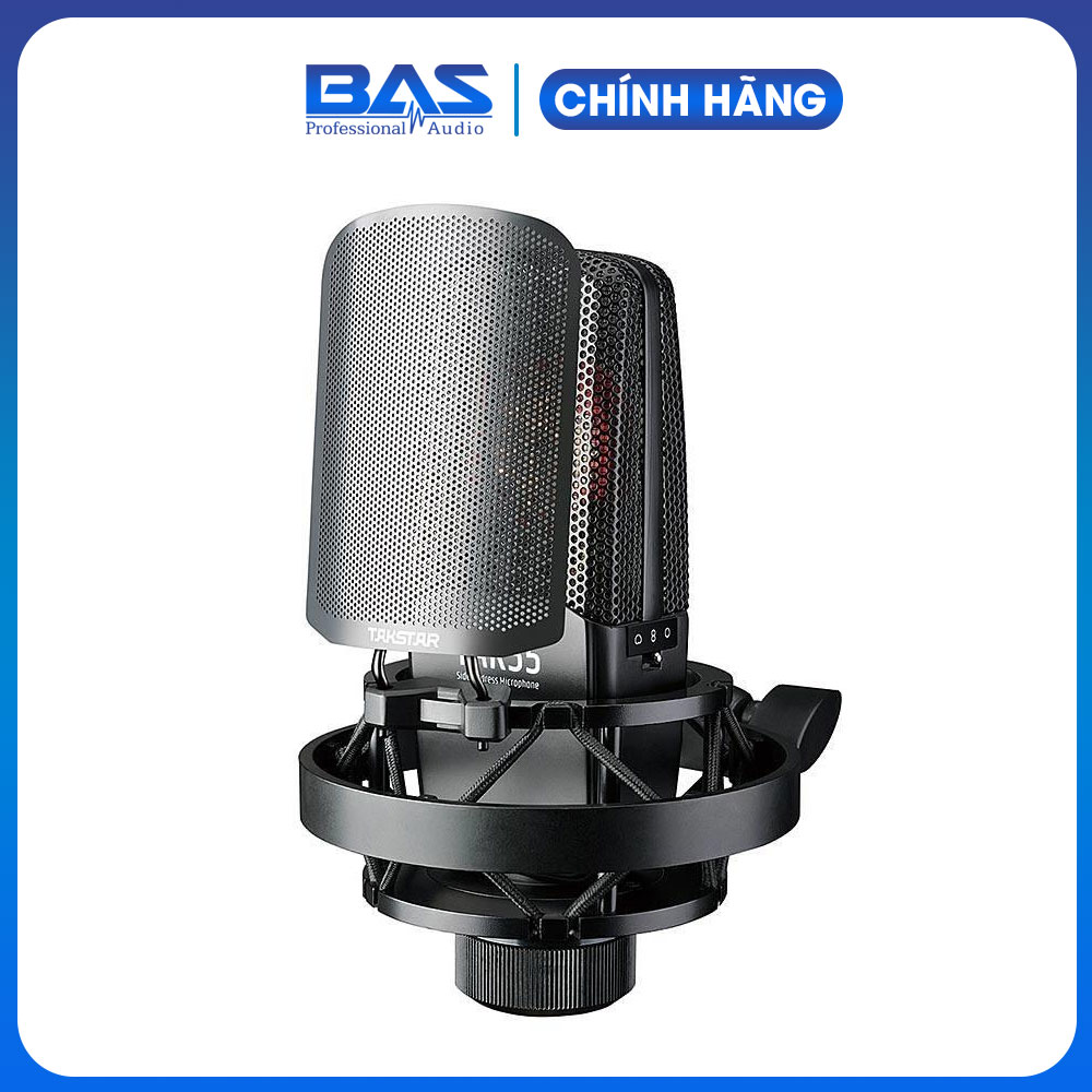 Micro thu âm chuyên nghiệp, thu âm studio, livestream, streaming Takstar TAK55 độ nhạy cao, tiếng trong, tương thích với nhiều loại sound card