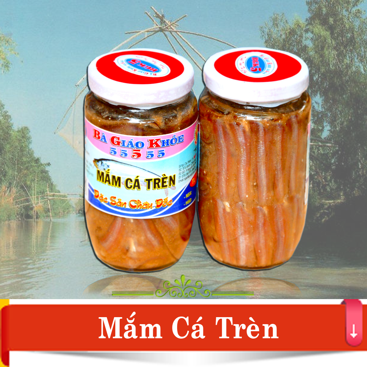 [HCM]Mắm cá trèn Bà Giáo Khỏe 55555 hủ 500gr đặc sản Châu Đốc Không sử dụng hóa chất phẩm màu độc hại