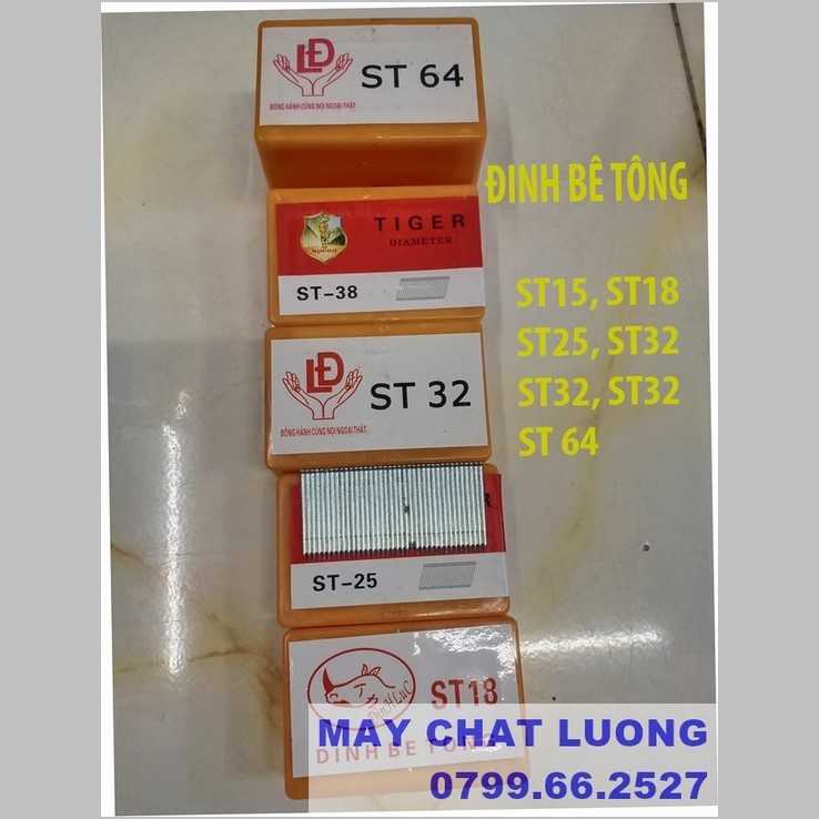 Đinh bê tông st15, st18, st25, st32 , st38, st45, st50, st64