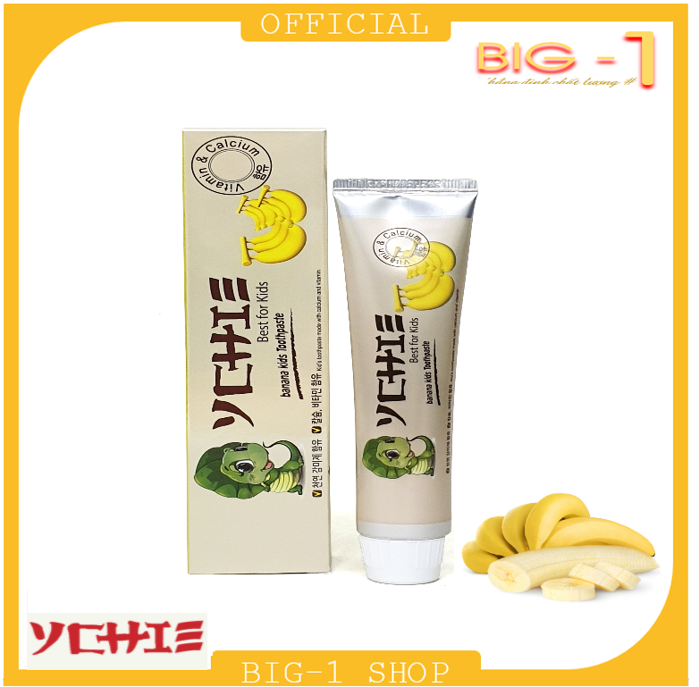 Kem đánh răng trẻ em Ychie hương trái cây thơm mát cao cấp