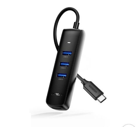 Bộ chia Hub USB Type C sang 4 Port USB 3.0 Ugreen 10916 Dây dài 20cm