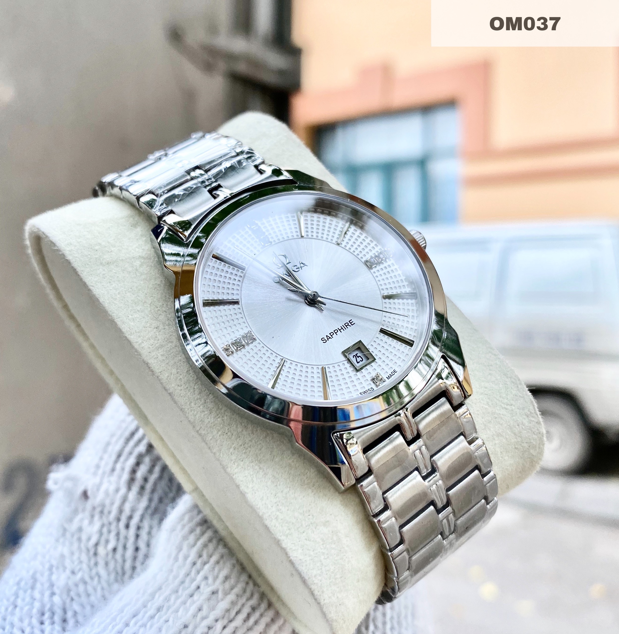 {LAZADA ĐỒNG HỒ HÀNG HIỆU } Đồng Hồ Nam Mặt Số Kim Cương Dây Không Gỉ 2 Màu Vip + Thẻ Bảo Hành 18 Tháng { BÁN BUÔN ORIENT SEIKO PATEK SK }