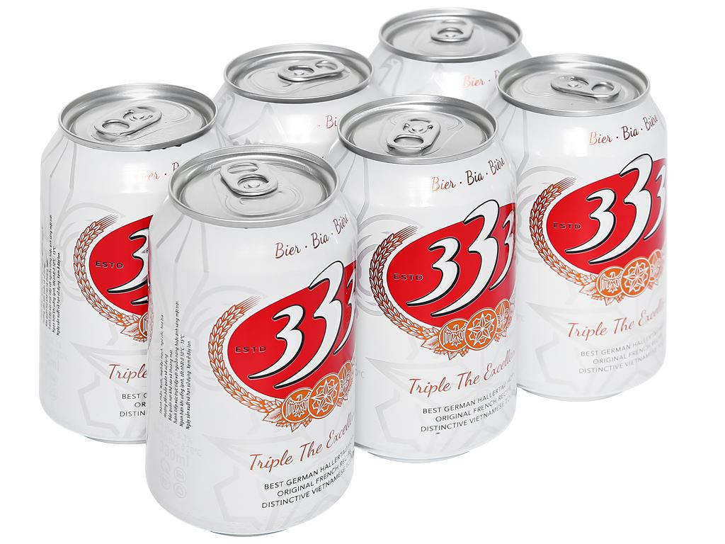 Bia lon 333 bia của người Việt lon 330ml