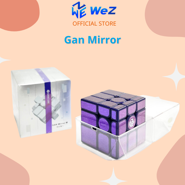 Rubik 3x3 gan mirror biến thể cao cấp có nam châm - rubik biến thể gan mirror hãng mod nam châm - wez toys