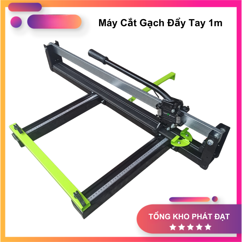 Máy Cắt Gạch Tay Đẩy TOPWAY 1000 - Cắt Không Bụi - Tối đa 1000mm - Tặng Kèm 01 Lưỡi Cắt - Đầy Đủ Phụ Kiện