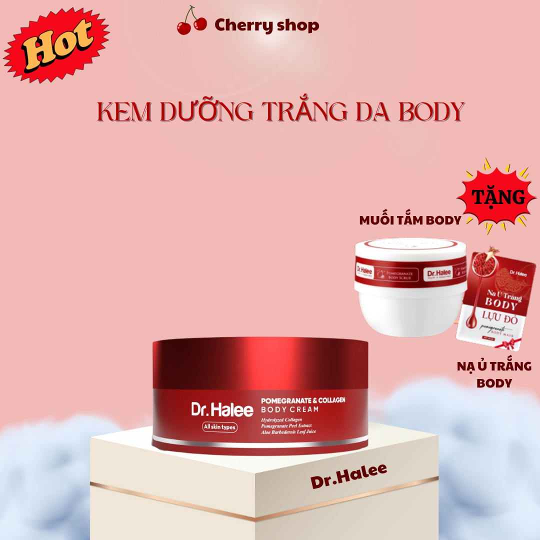Cobo body lựu đỏ & muối tắm lựu đỏ – pomegranate & collagen body cream