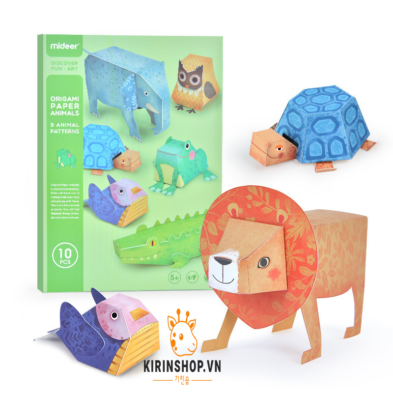 Bộ Xếp Hình 3D - Động Vật Quanh Ta - Mideer (Bộ)