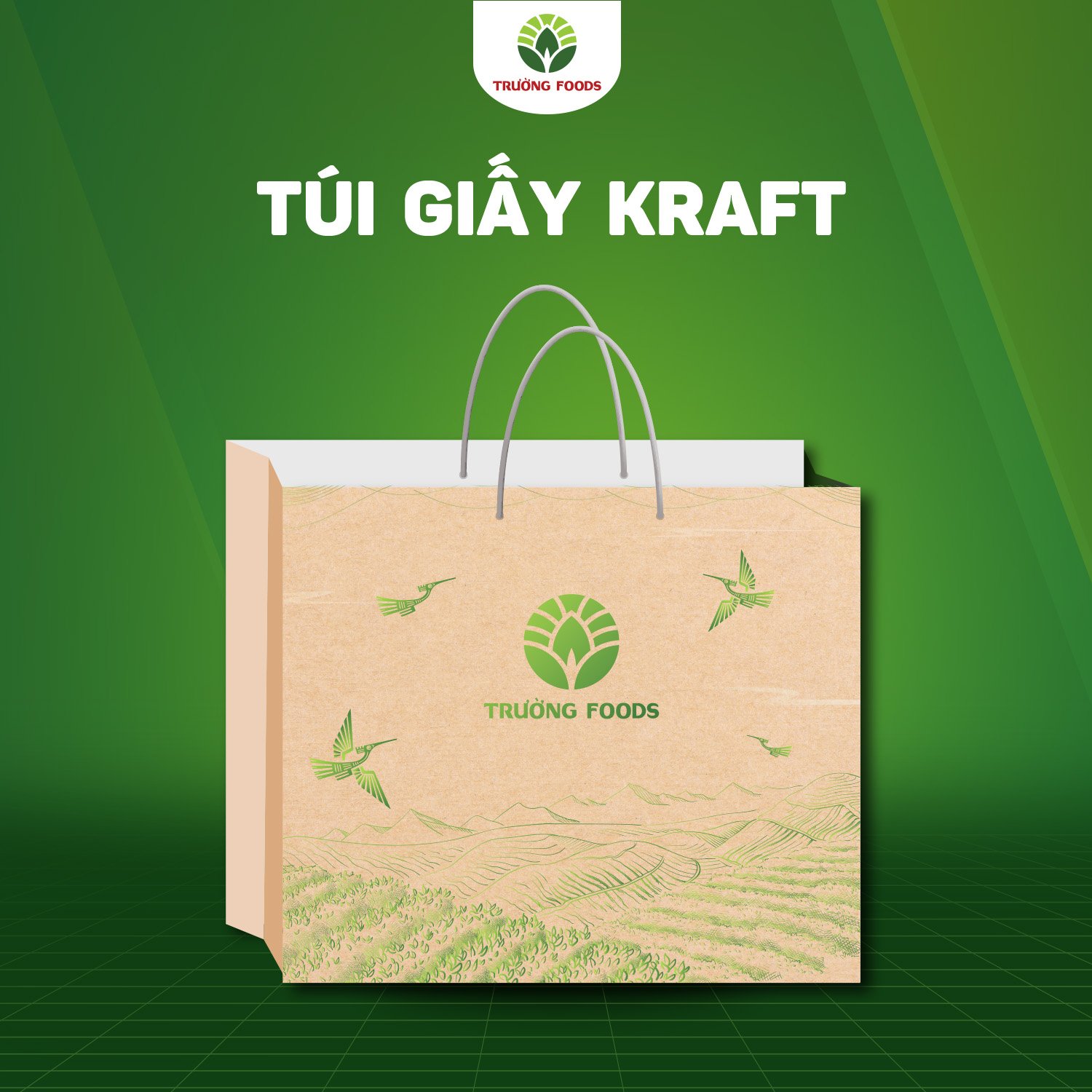 Túi Giấy Kraft Tặng Quà Trường Foods