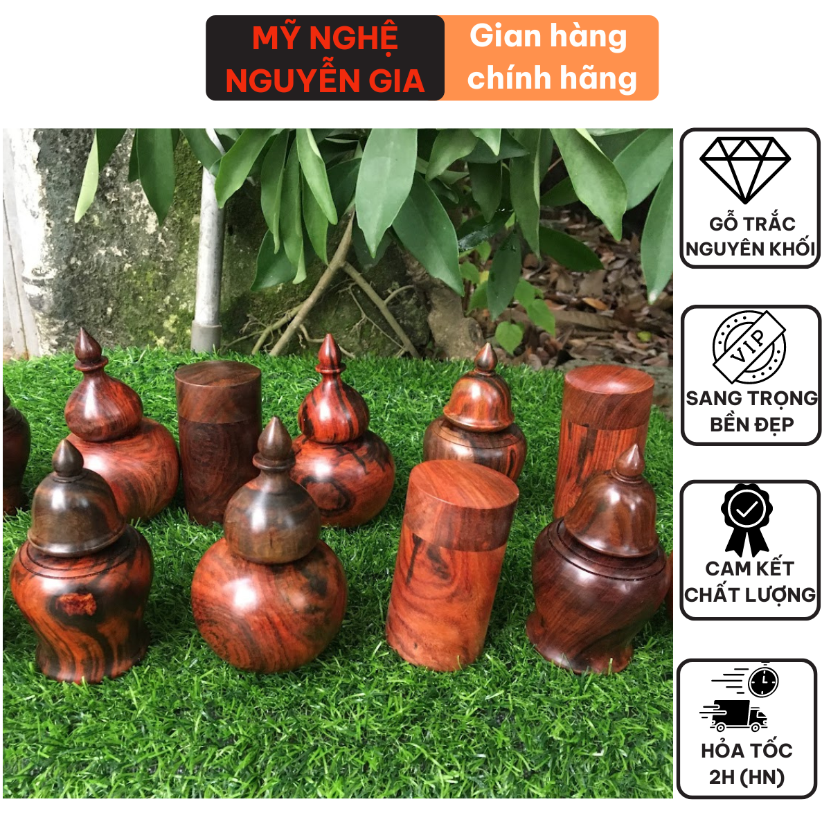 Hộp đựng tăm xỉa răng bằng gỗ Trắc cao cấp mang lại sự tiện lợi sang trọng cho gia đình