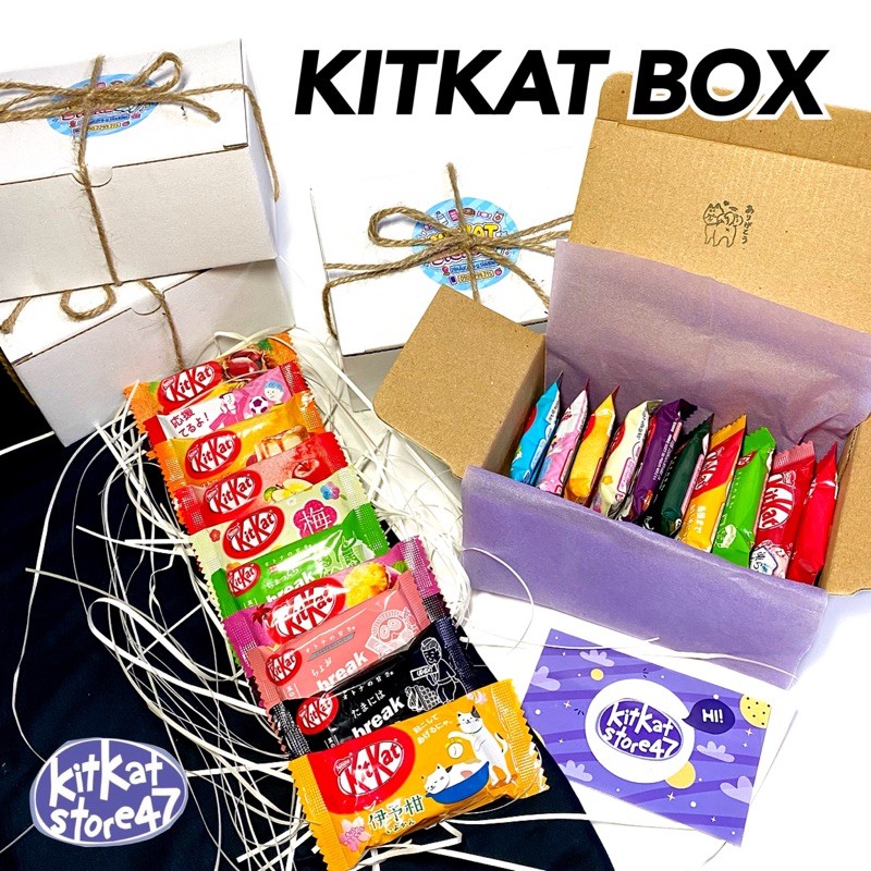 Hộp kitkat box 10 vị siêu lạ & ngon