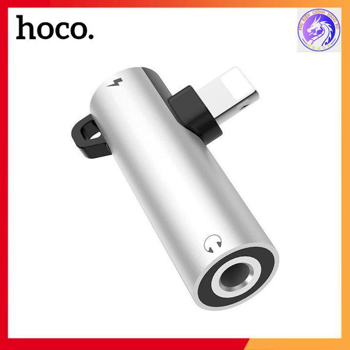 Jack chuyển đổi hoco ls21 ligthning ra audio 3.5mm + lingthning