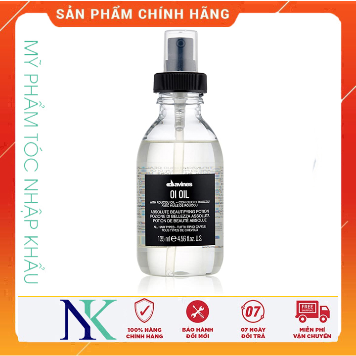 Dầu dưỡng hoàn mỹ cho mọi loại tóc davines oi oil 135ml