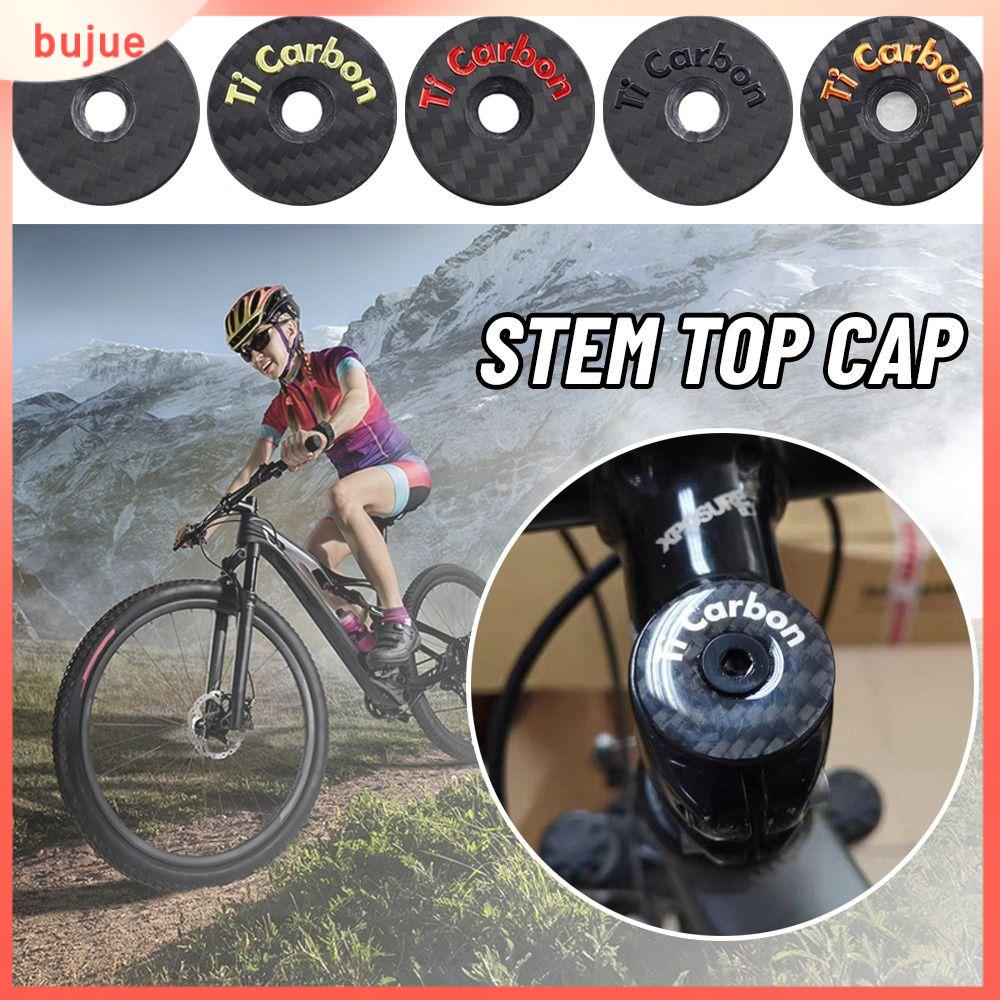 Bujue phụ tùng xe đạp ngoài trời nắp trên thân xe đạp leo núi bằng sợi carbon nắp đầu tai nghe xe đạp nắp đậy bát siêu nhẹ