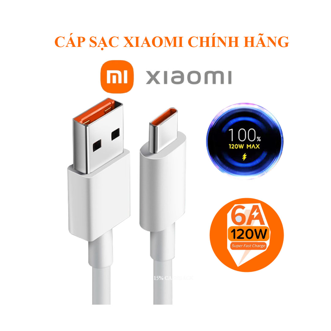 Dây sạc Xiaomi Type C 33w 55w 67w 120w 18w 22.5w chính hãng xiaomi redmi cáp sạc type c sạc nhanh Mi Turbo PK DO GIA