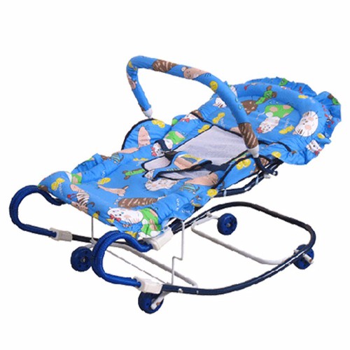Xe nhún ăn bột, xe nằm ăn bột ngang 4o x dài 82cm tặng kèm mùng chụp và đồ chơi cho bé
