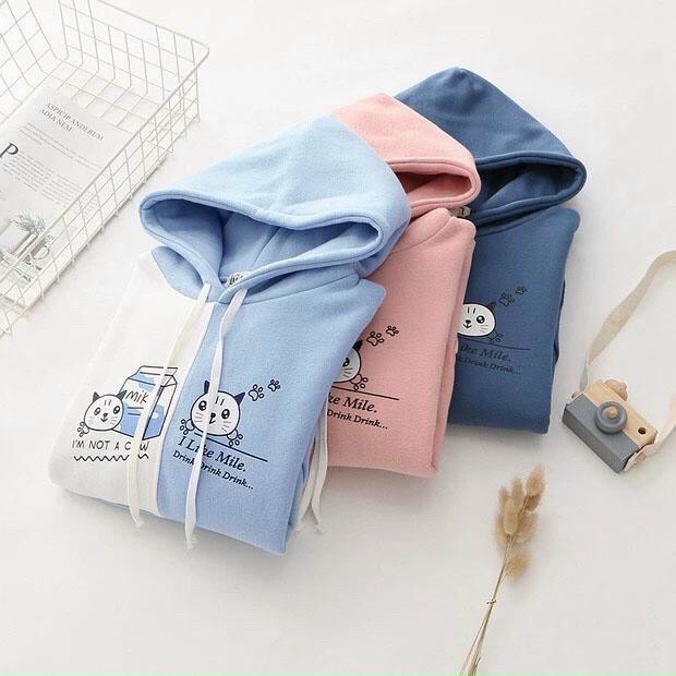[HCM][FREESHIP TOÀN QUỐC] ÁO KHOÁC NAM NỮ FORM RỘNG CUTE ÁO KHOÁC NỈ THU ĐÔNG UNISEX NAM NỮ FREE SIZE HÌNH MÈO CON CỰC KỲ DỄ THƯƠNG TỪ 53KG ĐỔ XUỐNG