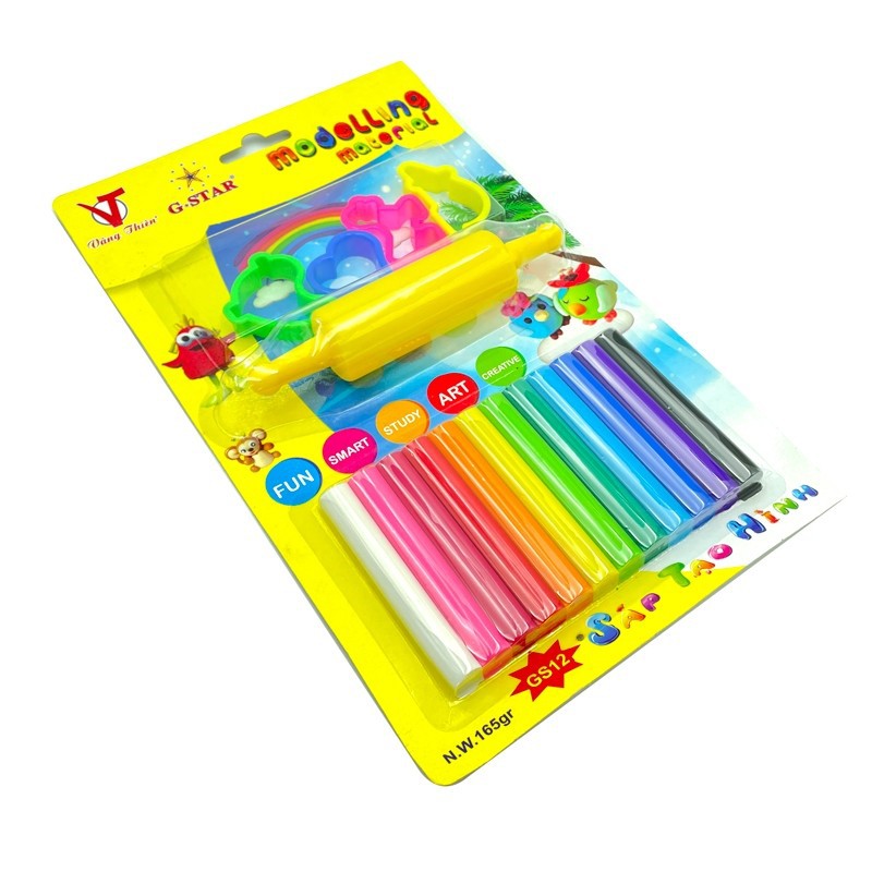 [HCM]Đất Nặn 8 / 12 Màu An Toàn Cho Bé - VL